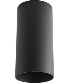 6" LED Outdoor Flush Mount Cylinder Black