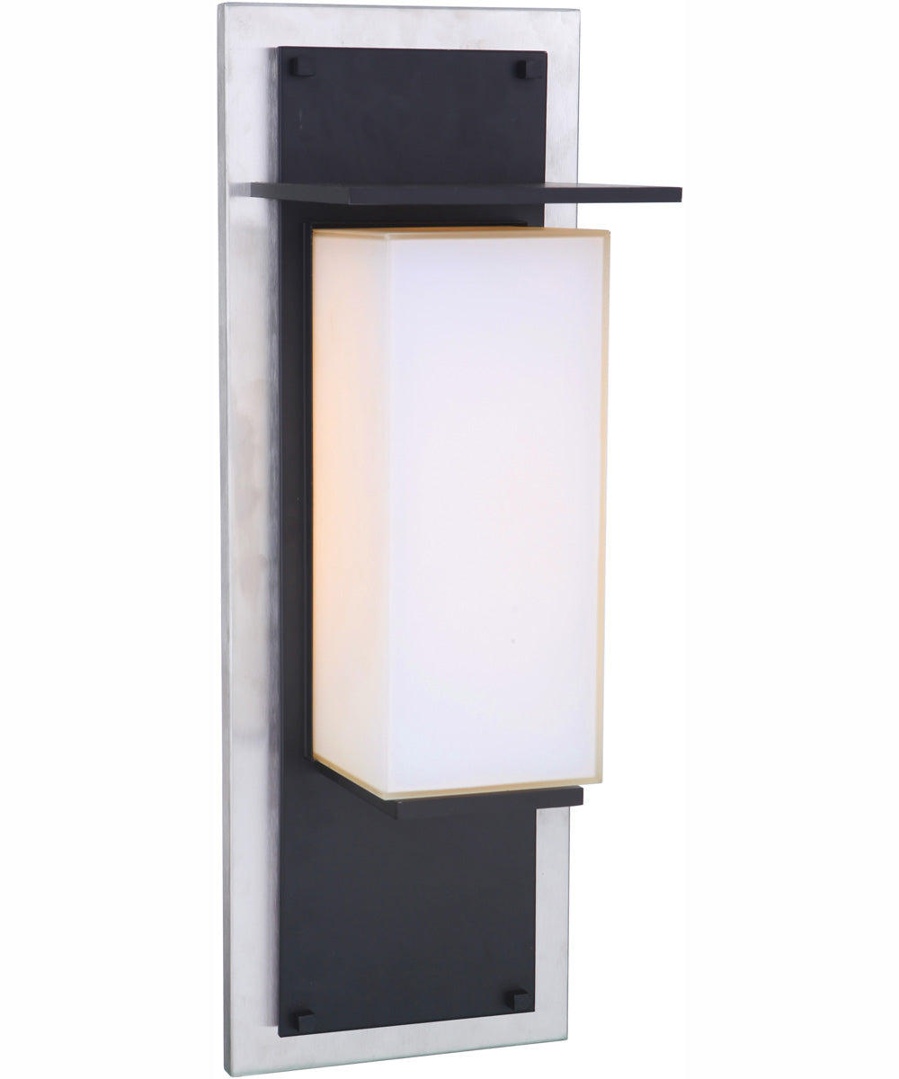 Heights 1-Light Outdoor Wall Lantern Stainless Steel / Midnight