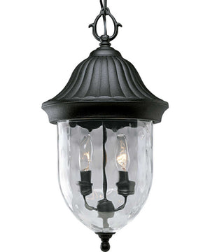 Coventry 2-Light Hanging Lantern Textured Black