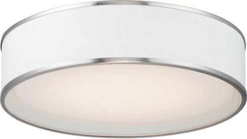 20"W Prime LED Flushmount Satin Nickel