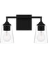 Thoresby Medium 2-light Bath Light Matte Black