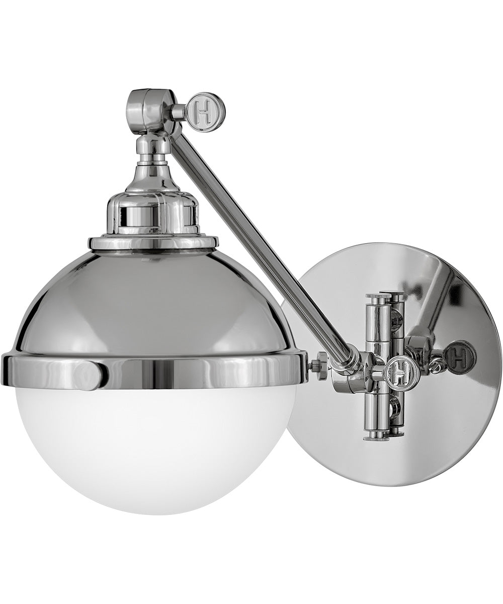 Fletcher 1-Light Small Single Light Sconce in Polished Nickel