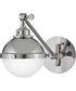 Fletcher 1-Light Small Single Light Sconce in Polished Nickel