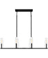 Malamute Medium 6-light Island Light Matte Black