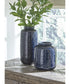 Marenda Vase Set of 2 Navy Blue