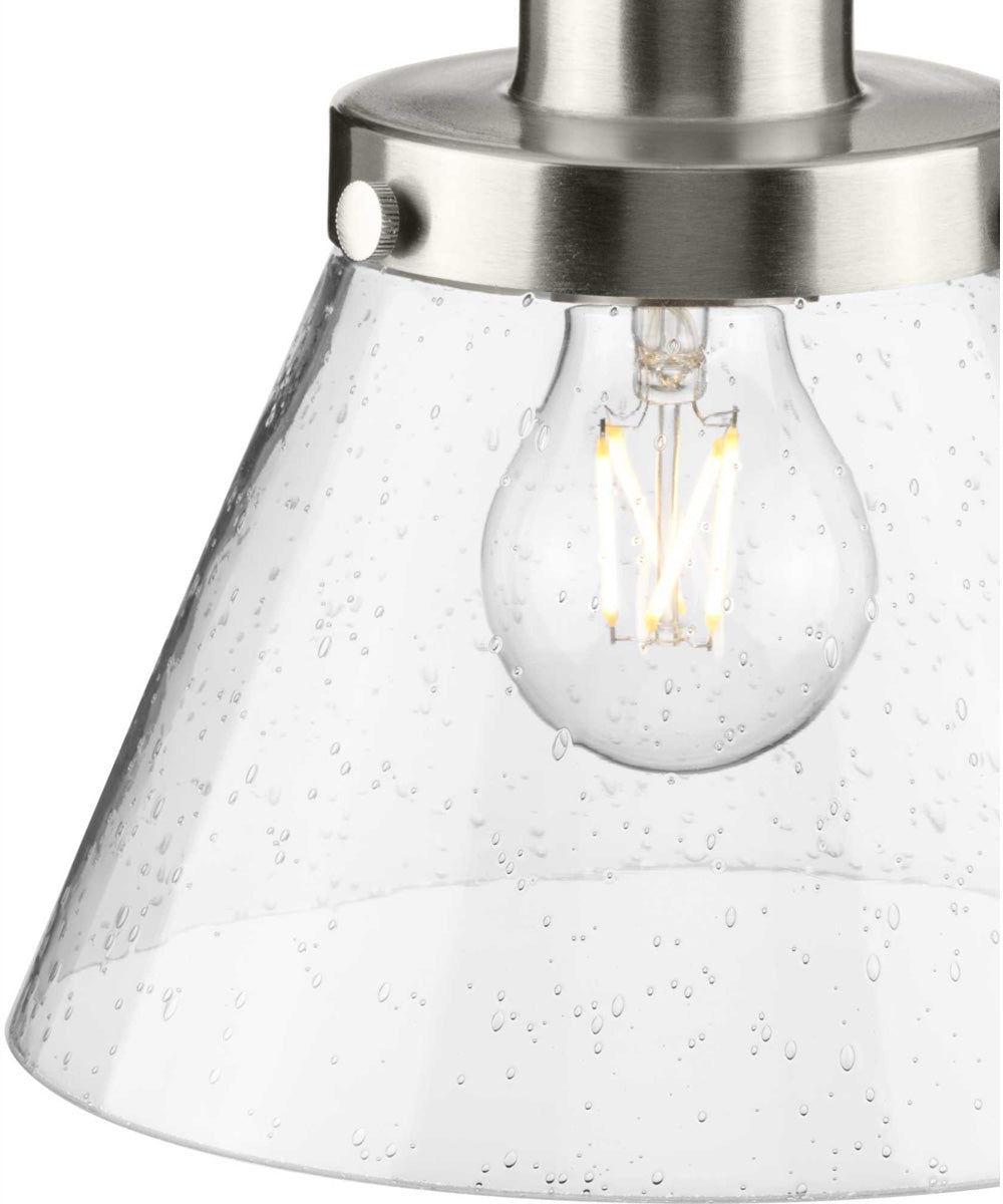 Hinton 1-Light Modern Farmhouse Pendant Brushed Nickel