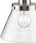 Hinton 1-Light Modern Farmhouse Pendant Brushed Nickel