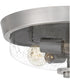 Radius 3-light Flush Mount Brushed Nickel