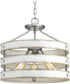 Gulliver 3-Light 17" Semi-Flush Convertible Galvanized Finish