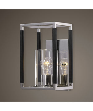 Newburgh 1 Light Nickel Sconce