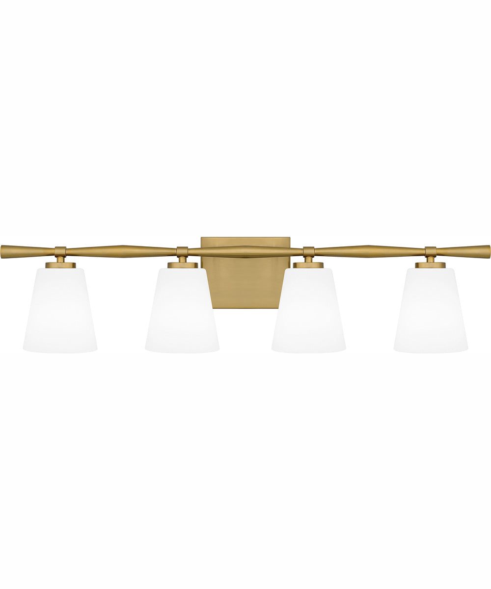 Brindley Extra Large 4-light Bath Light Aged Brass