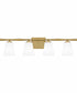 Brindley Extra Large 4-light Bath Light Aged Brass