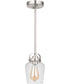 Trystan 1-Light Mini Pendant Brushed Polished Nickel