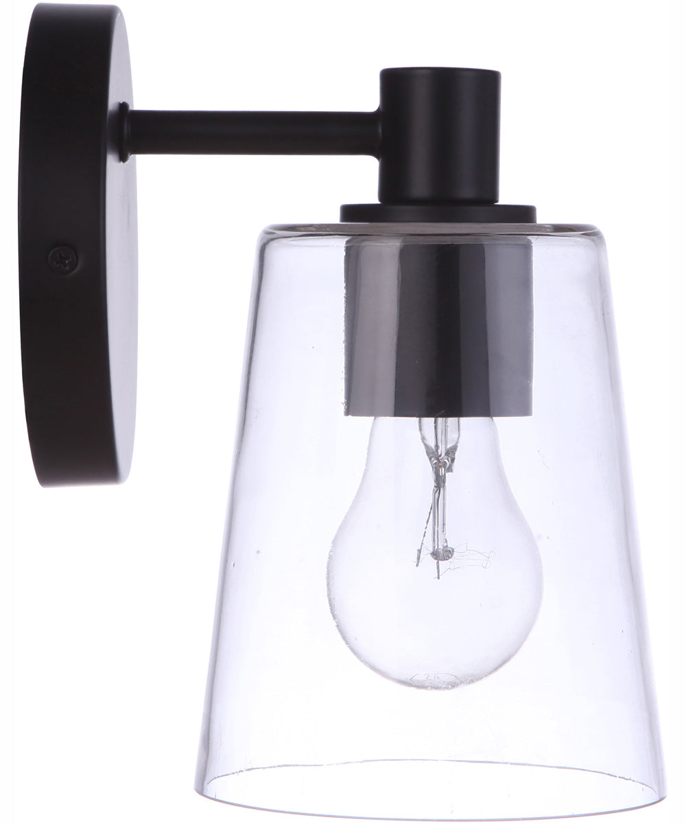 Emilio 1-Light Wall Sconce Flat Black