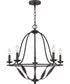 Bradbury 5-light Chandelier Grey Ash