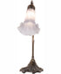 15" High Grey Pond Lily Accent Lamp
