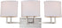 27"W Gemini 3-Light Vanity & Wall Brushed Nickel