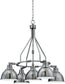 30"W Timarron 5-Light Down Chandelier Antique Nickel