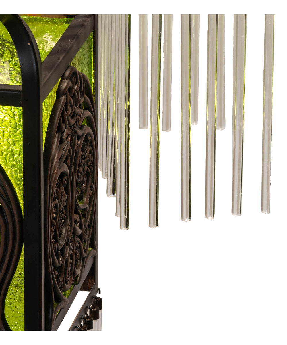 23" Long CeLightic Knot 3 Light Oblong Cascading Pendant