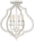 O'Keefe 4-light Semi Flush Mount Antique White