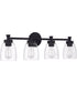 Henning 4-Light Vanity Flat Black