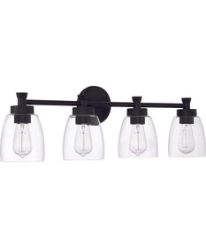 Henning 4-Light Vanity Flat Black