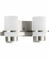 Reiss 2-Light Modern Farmhouse Vanity Light Brushed Nickel