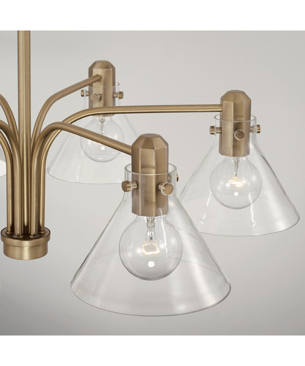 Greer 6-Light Chandelier Aged Brass