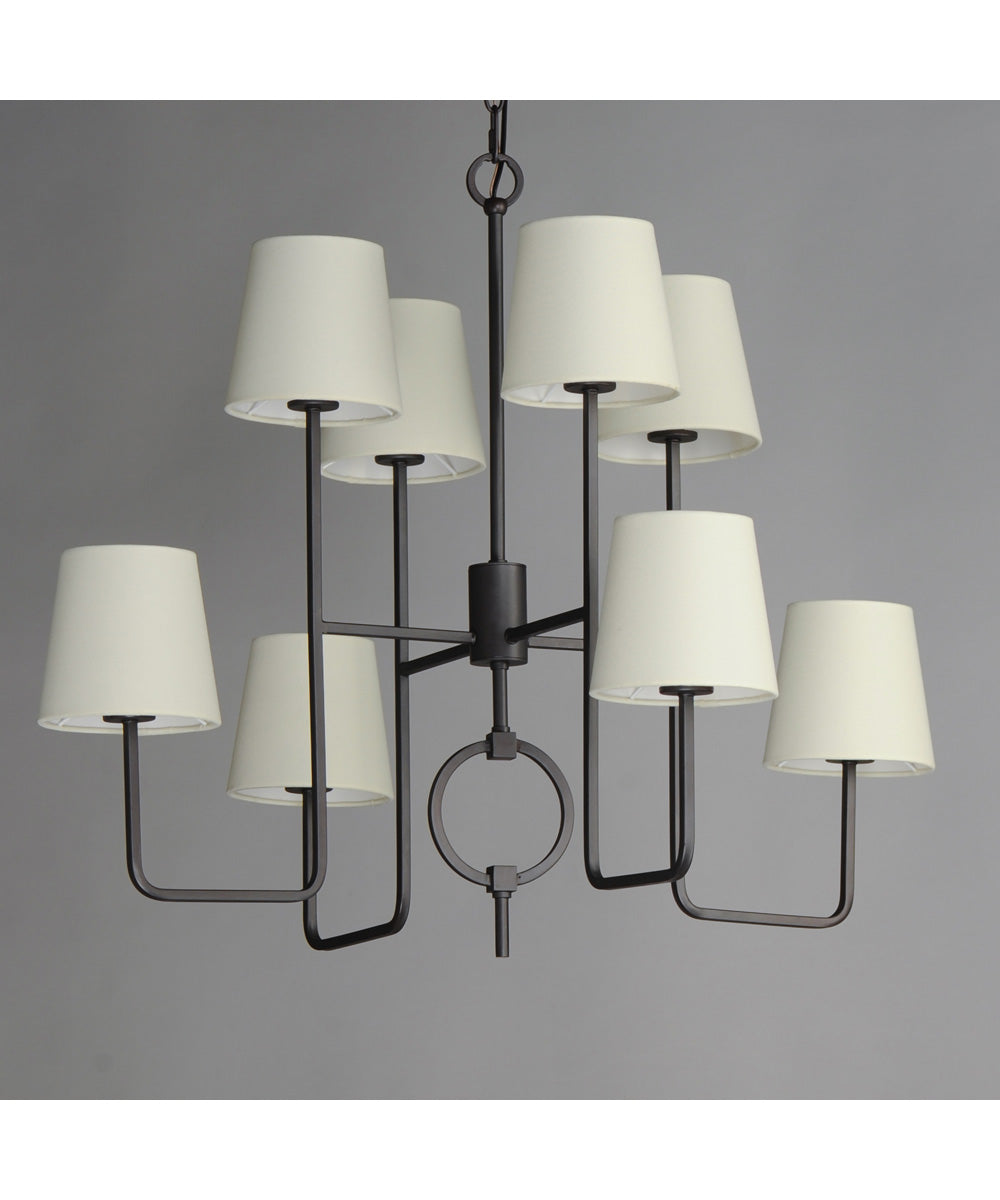 Paoli 8-Light Chandelier Charcoal Bronze