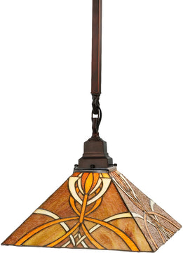 18"W Glasgow Bungalow Pendant.609