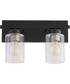 Carter 2-light Bath Vanity Light Matte Black