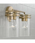 Fuller 2-Light Vanity Aged Brass