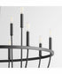 Tribute 12-light Chandelier Matte Black