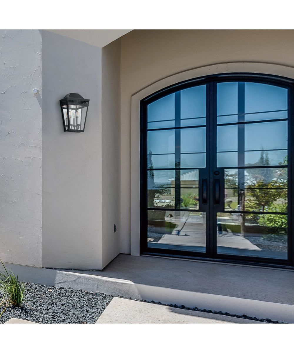 Oxford Outdoor 2-Light Wall Sconce Black