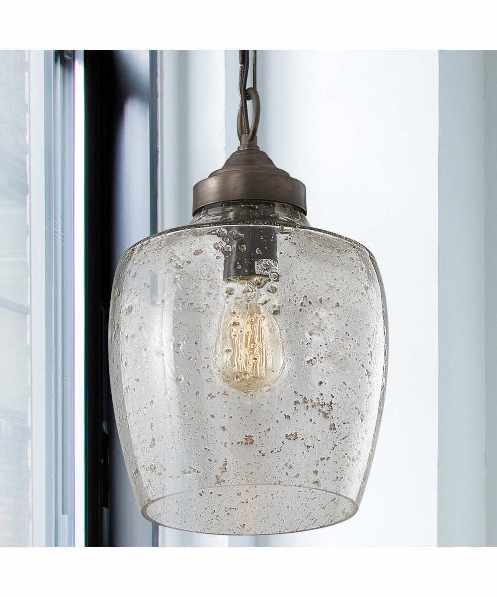 Stoney 1-Light Pendant Dark Pewter