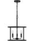 Abner 3-light Pendant Matte Black