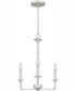 Prescott 3-light Chandelier Brushed Nickel
