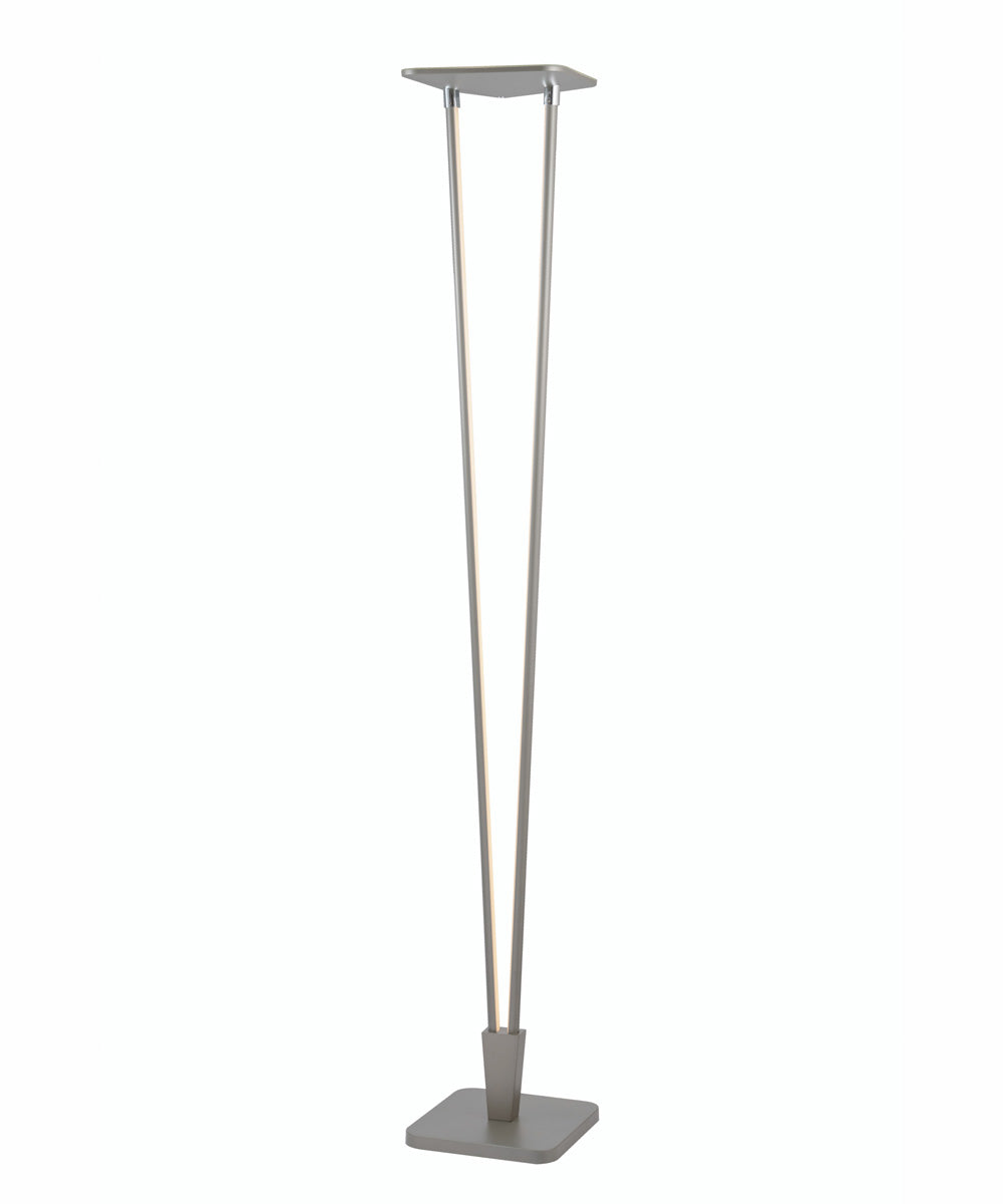Russo 2-Light Led Torch Lamp Silver