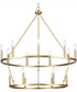 Gilliam 9-Light New Traditional Chandelier Vintage Brass