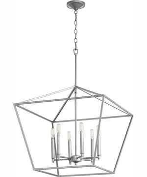 Gabriel 6-light Nook Chandelier Classic Nickel