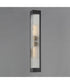 Triform 32 inch Outdoor Wall Sconce Black / Antique Brass