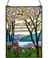 Magnolia 26 Inch H Tiffany Window Panel