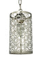 5"W Deco 1-Light Mini Pendant Silver