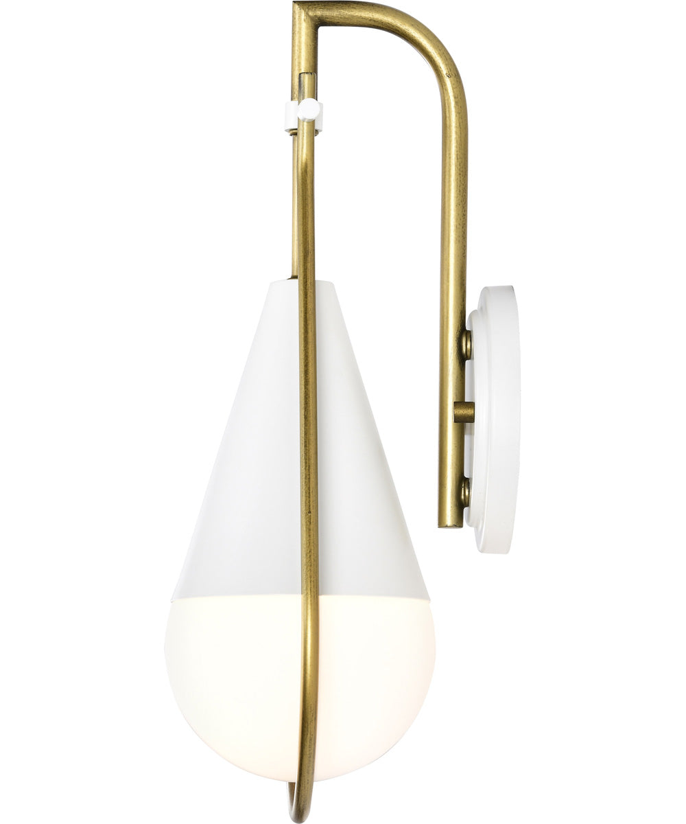 Admiral 1-Light Vanity & Wall Matte White