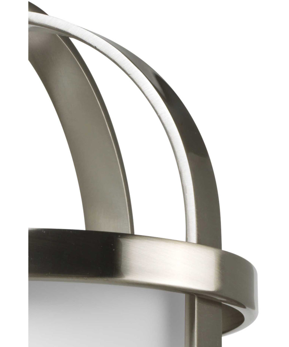 Bay Court 1-Light Foyer Pendant Brushed Nickel