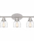 Caverly Large 3-light Bath Light Brushed Nickel