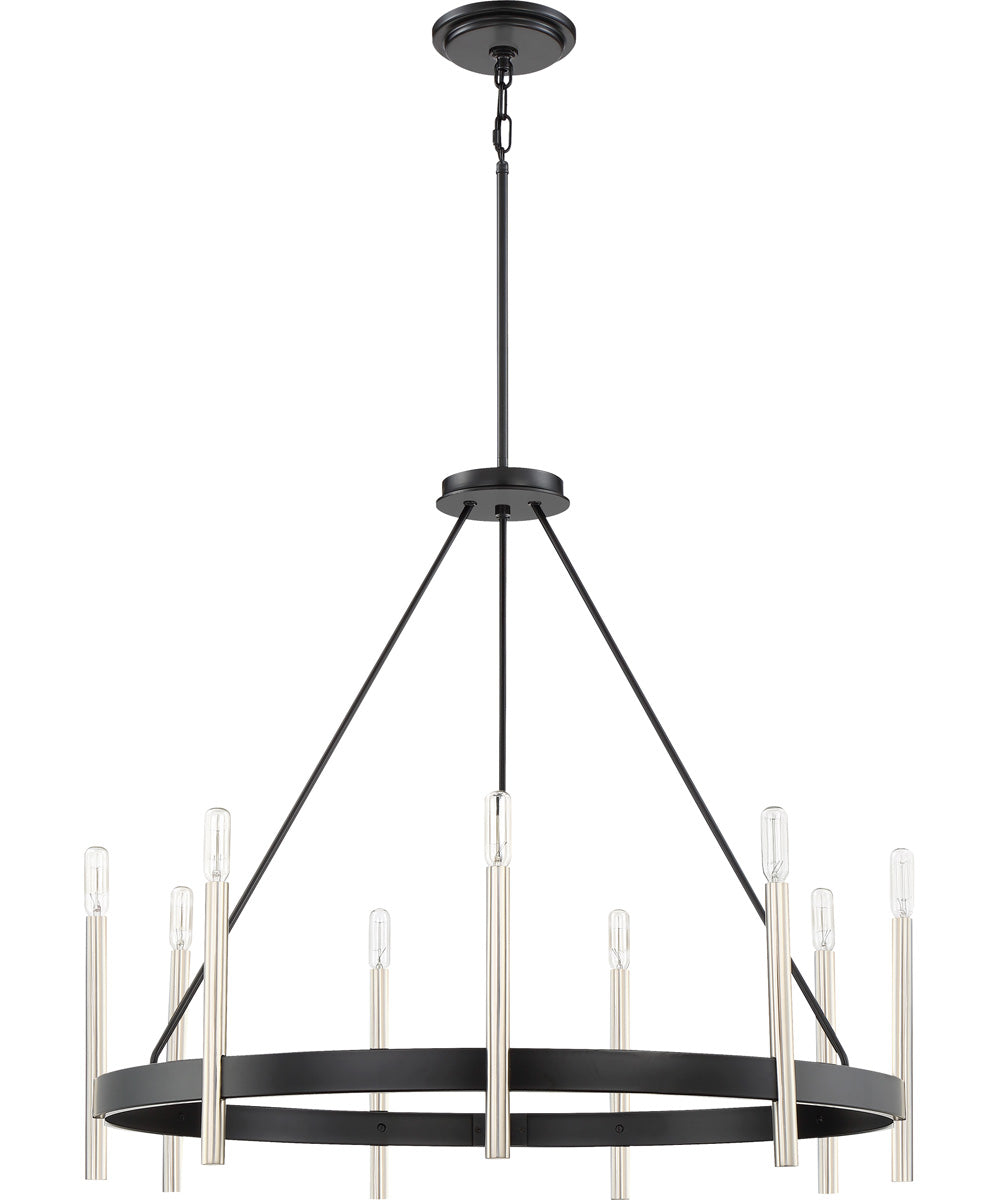 Anthem 9-light Chandelier Mystic Black