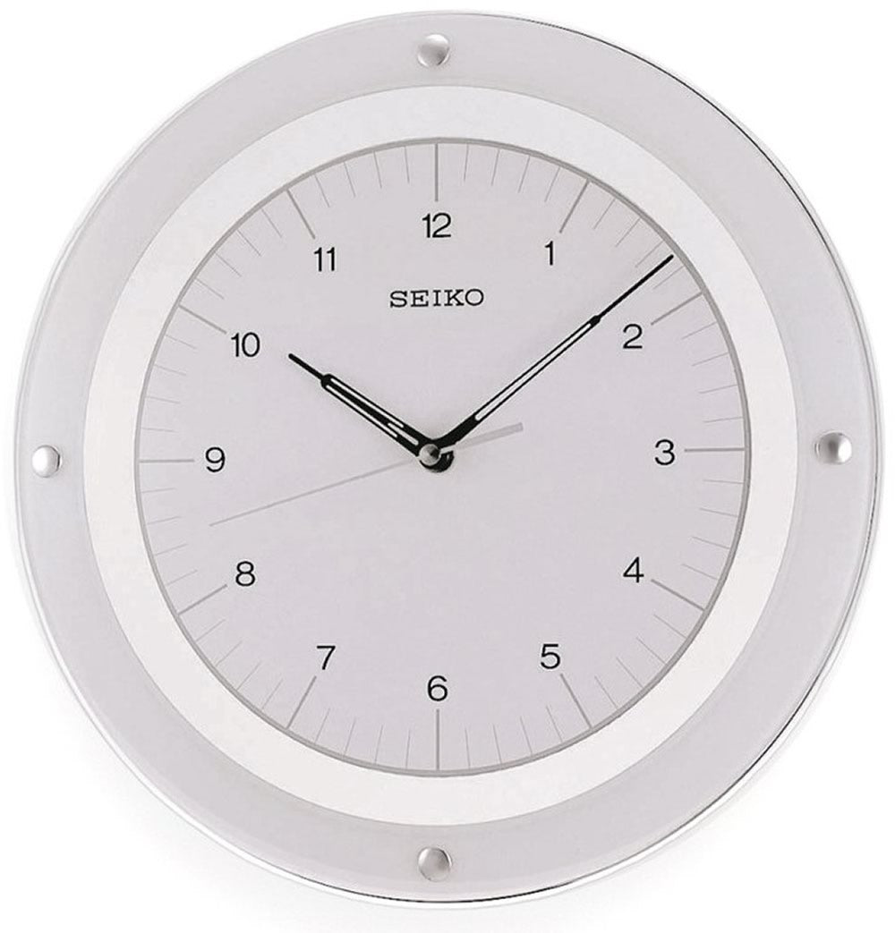 White and Glass Wall Clock