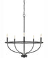 Greyson 5-Light Chandelier Matte Black