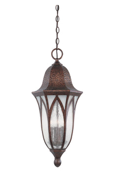 11"W Berkshire Outdoor Hanging Lantern Burnished Antique Copper